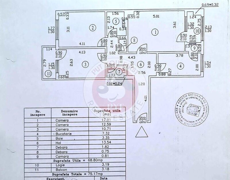 Pantelimon  Apartament  3 camere  75mp  decomandat  B6685